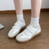 Newness Womens White Sneakers Comfortable casual and chic white sneakers perfect for any occasion
