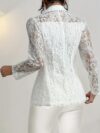 Springtime Chic Womens Elegant Suit Jacket in versatile color perfect for spring and summer occasions