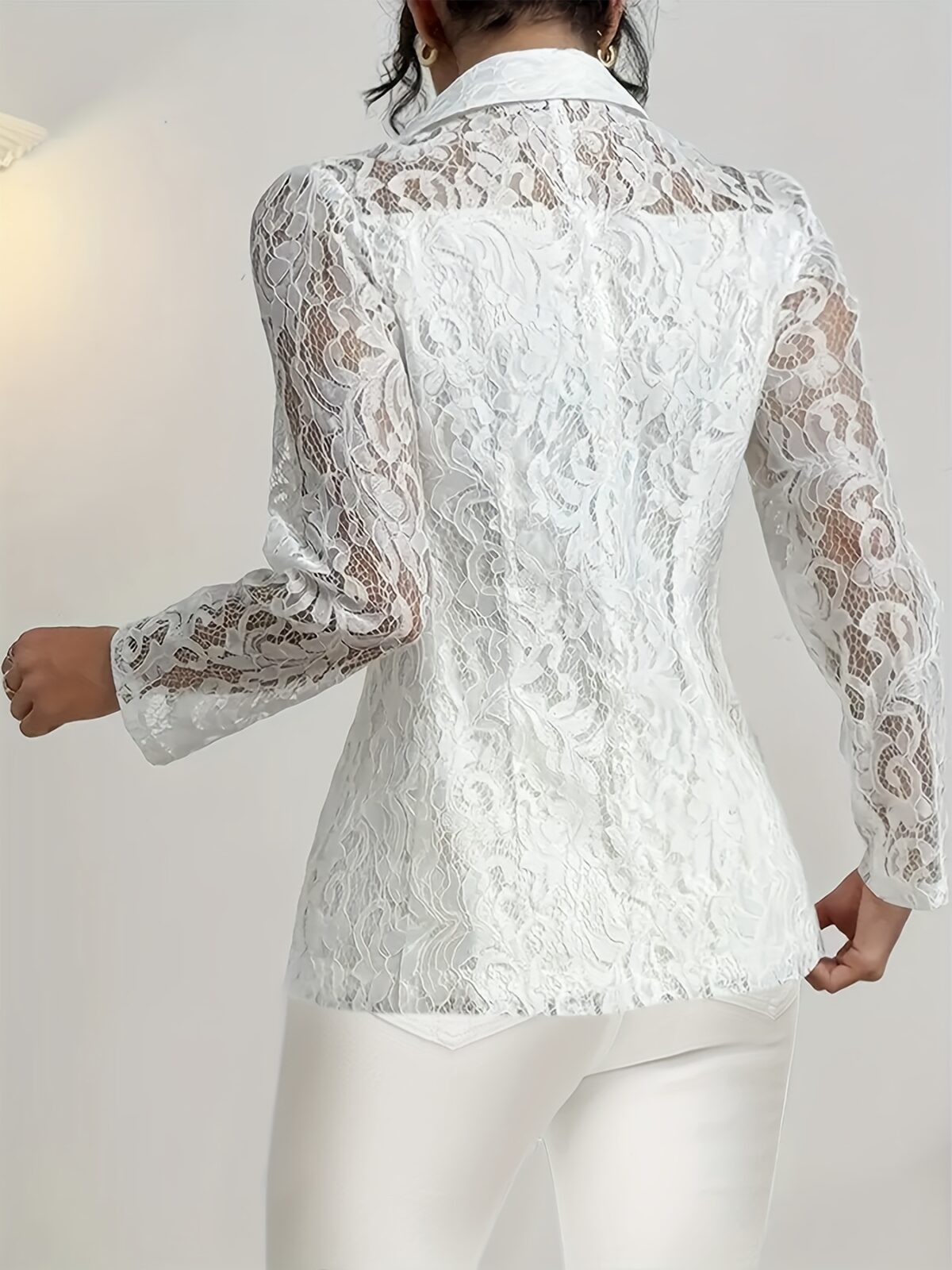 Springtime Chic Womens Elegant Suit Jacket in versatile color perfect for spring and summer occasions