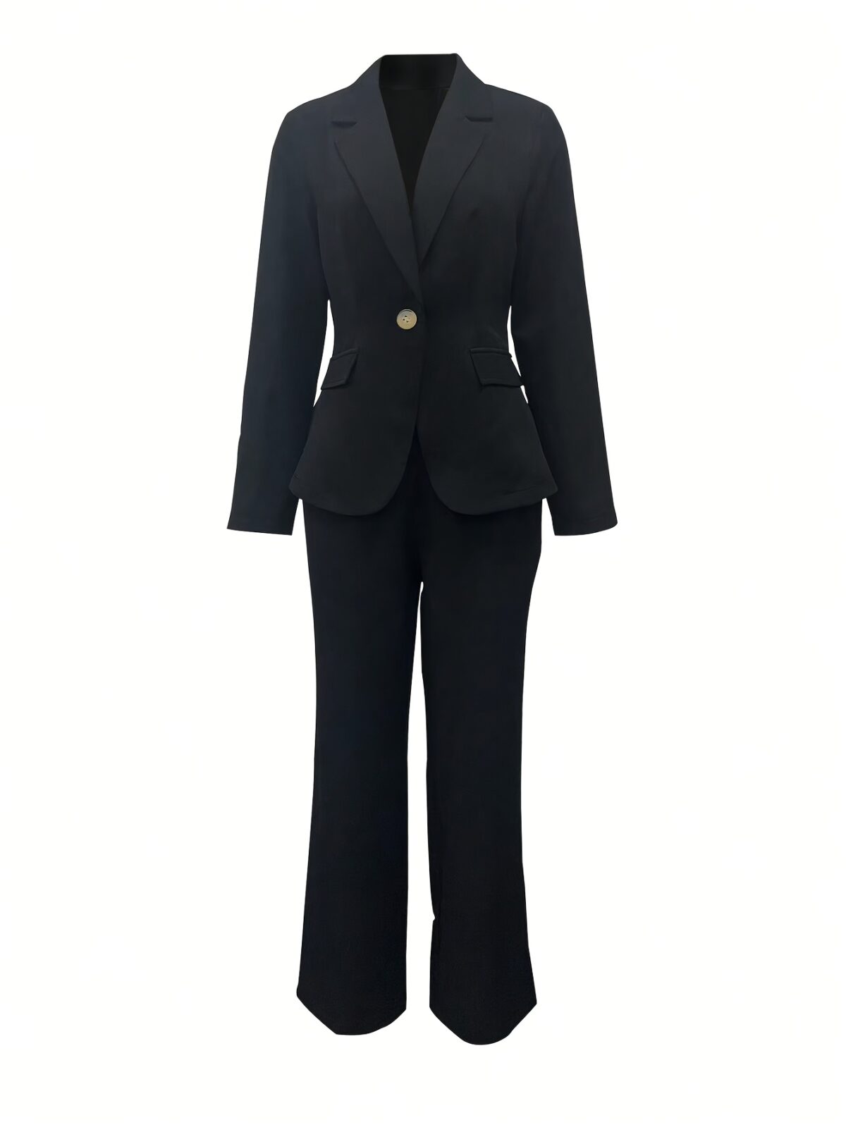 Navy blue womens business blazer Corporate Chic style versatile for office formal events or casual wear