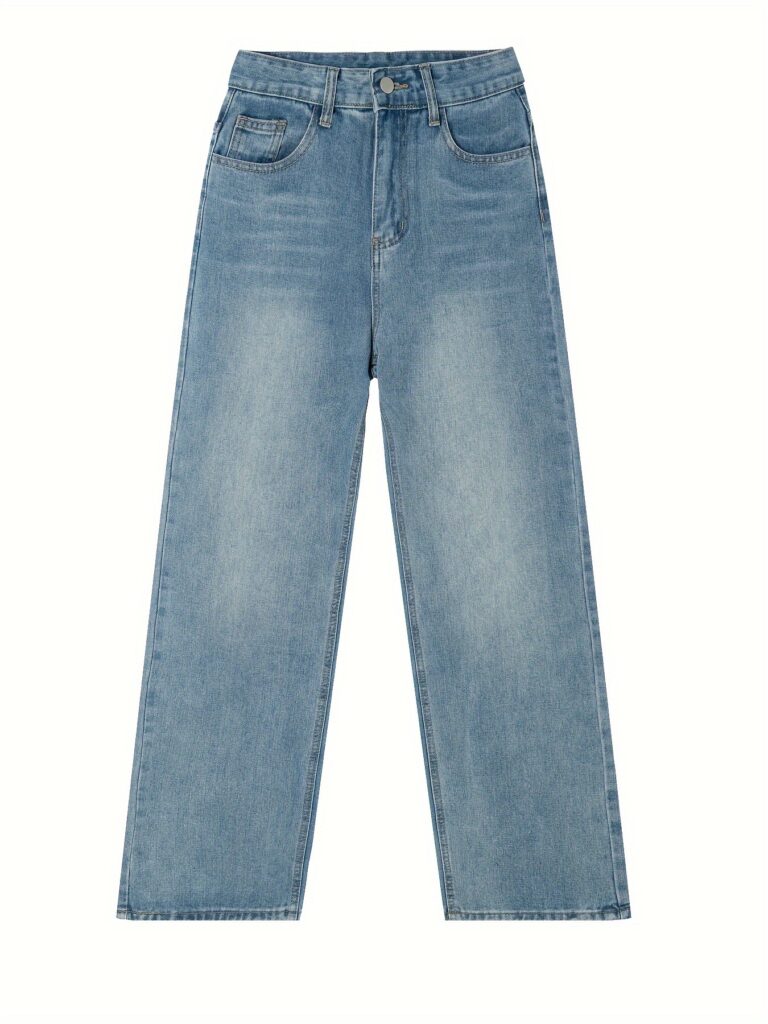 Newness Dubai High-Waist Straight Jeans: Flattering and versatile, these jeans offer a comfortable fit for any occasion.