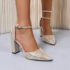 Newness Dubai Nights Pointed Block Heels Elevate your style with these chic and comfortable pointed block heels perfect for the modern woman