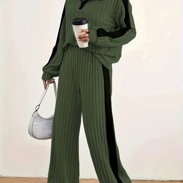 The Newness Milan Casual Suit Set in versatile color This chic and comfortable suit is perfect for any autumn occasion