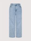 Effortless Chic Wide Leg Jeans by Newness in vintage washed denim showcasing a flattering wide leg silhouette and comfortable fit
