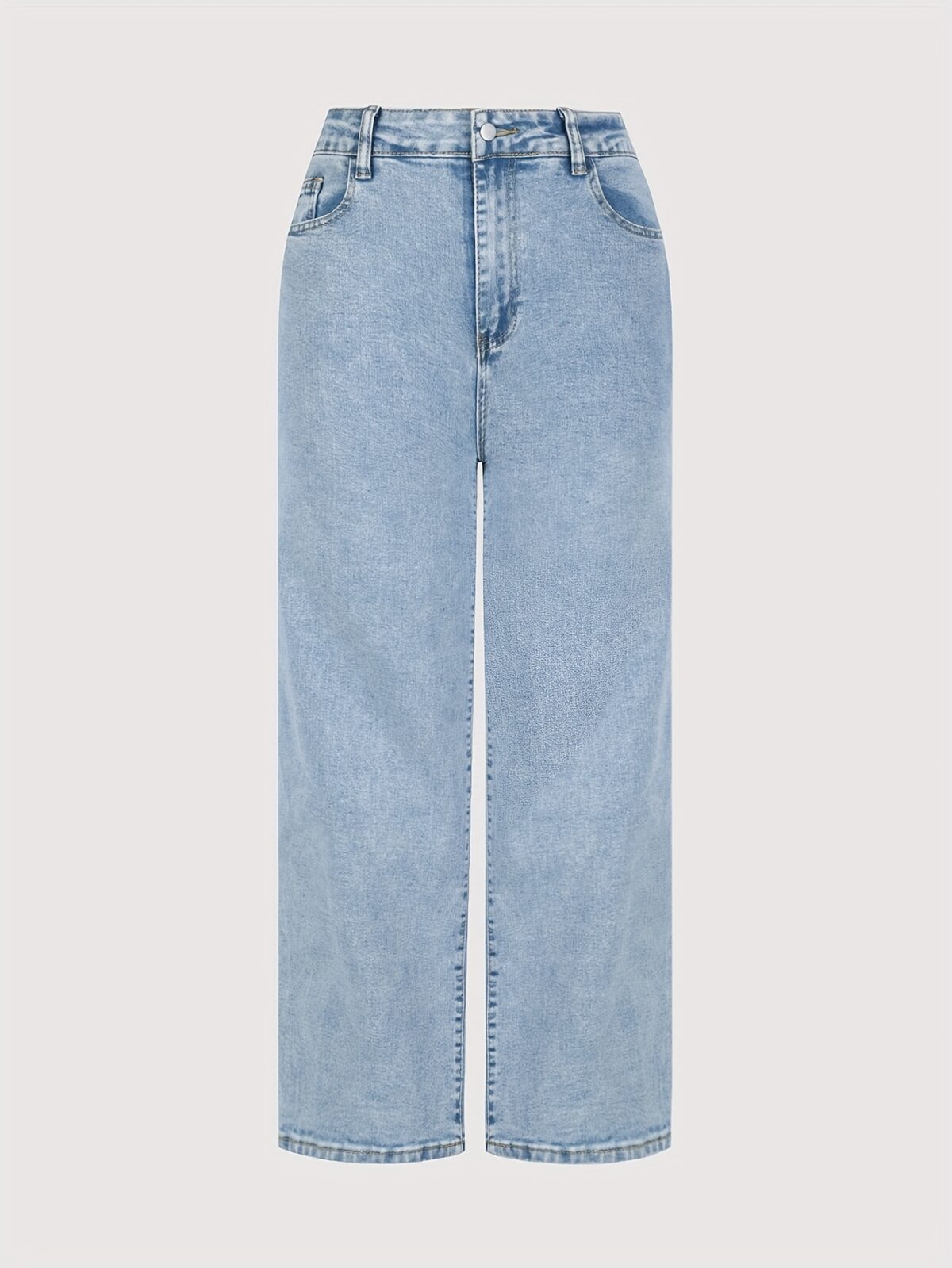 Effortless Chic Wide Leg Jeans by Newness in vintage washed denim showcasing a flattering wide leg silhouette and comfortable fit