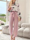 The Parisian Blossom Floral Print Set a chic two piece outfit in a beautiful floral print perfect for spring and fall