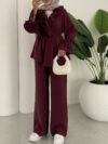 The Newness Milan Two Piece Pant Set in luxurious polyester A sophisticated and stylish two piece outfit perfect for any occasion