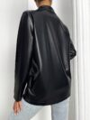 Timeless Chic Womens Elegant Single Breasted Blazer in a comfortable loose fit perfect for fallwinter Featuring long sleeves and a chic single button design