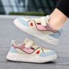 Colorful patchwork kids sneakers perfect for school or play showcasing breathable comfort and stylish design from Newness