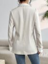 Executive Chic Womens Elegant Beige Blazer A versatile beige blazer perfect for professional or casual wear Tailored fit classic silhouette crafted from high quality polyester