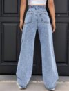 Effortless Chic Light Blue Straight Leg Denim Pants from Newness Premium denim straight leg fit versatile style