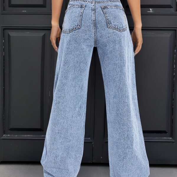 Effortless Chic Light Blue Straight Leg Denim Pants from Newness Premium denim straight leg fit versatile style