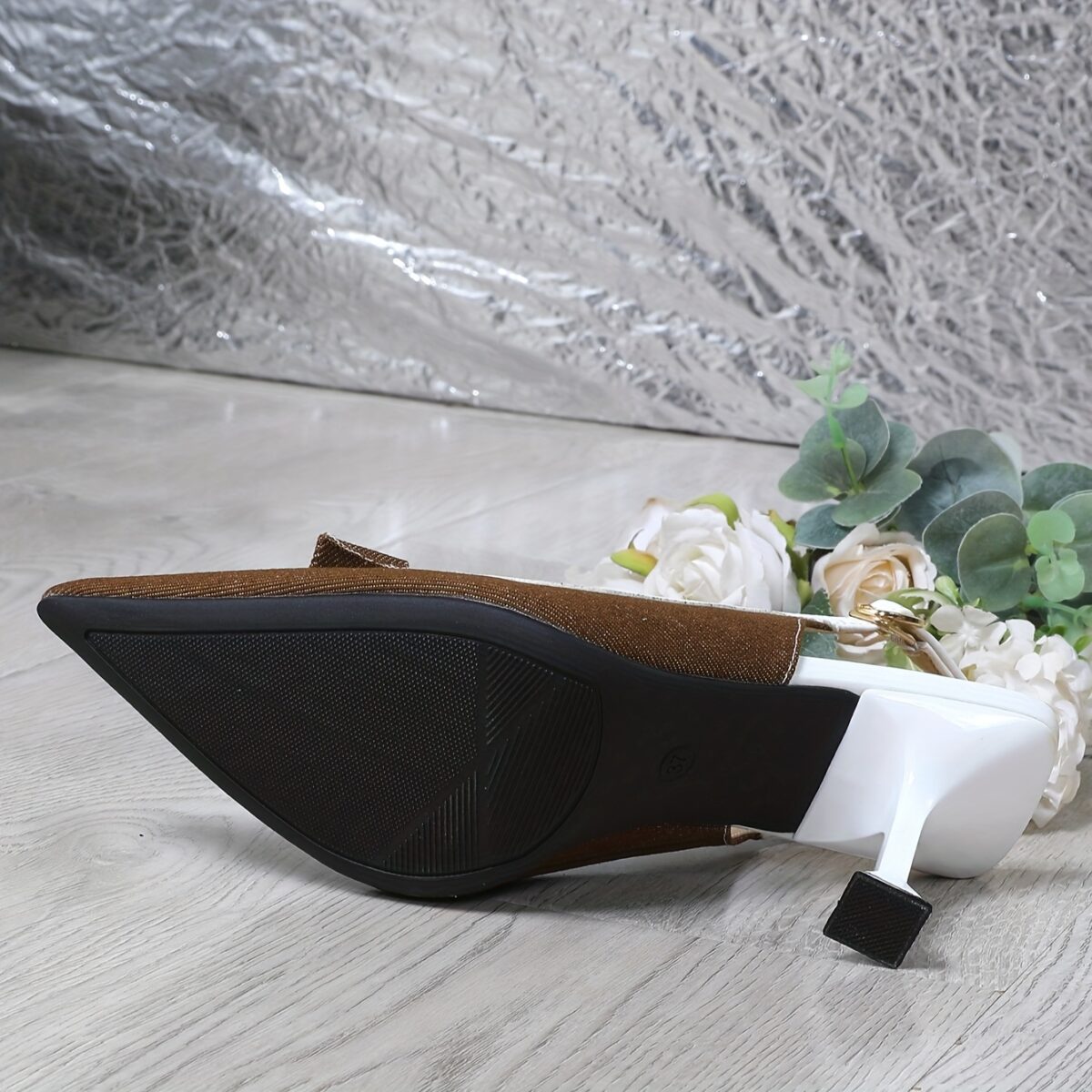 Newness Dubai Nights Two Tone Stiletto Heels Elevate your style with these sophisticated comfortable two tone stiletto heels perfect for any occasion