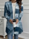 Stylish and comfortable womens oversized denim print jacket from Newness Perfect for any season dress it up or down