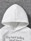 Stylish boys fashion hoodie and pants set in trendy design perfect for outdoor play or casual wear The comfortable two piece outfit is shown on a child model