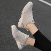 Newness Elevated Comfort Thick Sole Dad Sneakers in white showcasing their chunky sole and modern design Perfect for everyday wear