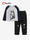 Stylish and comfortable boys two piece casual set perfect for adventure Featuring a fun print ideal for everyday wear and outdoor play