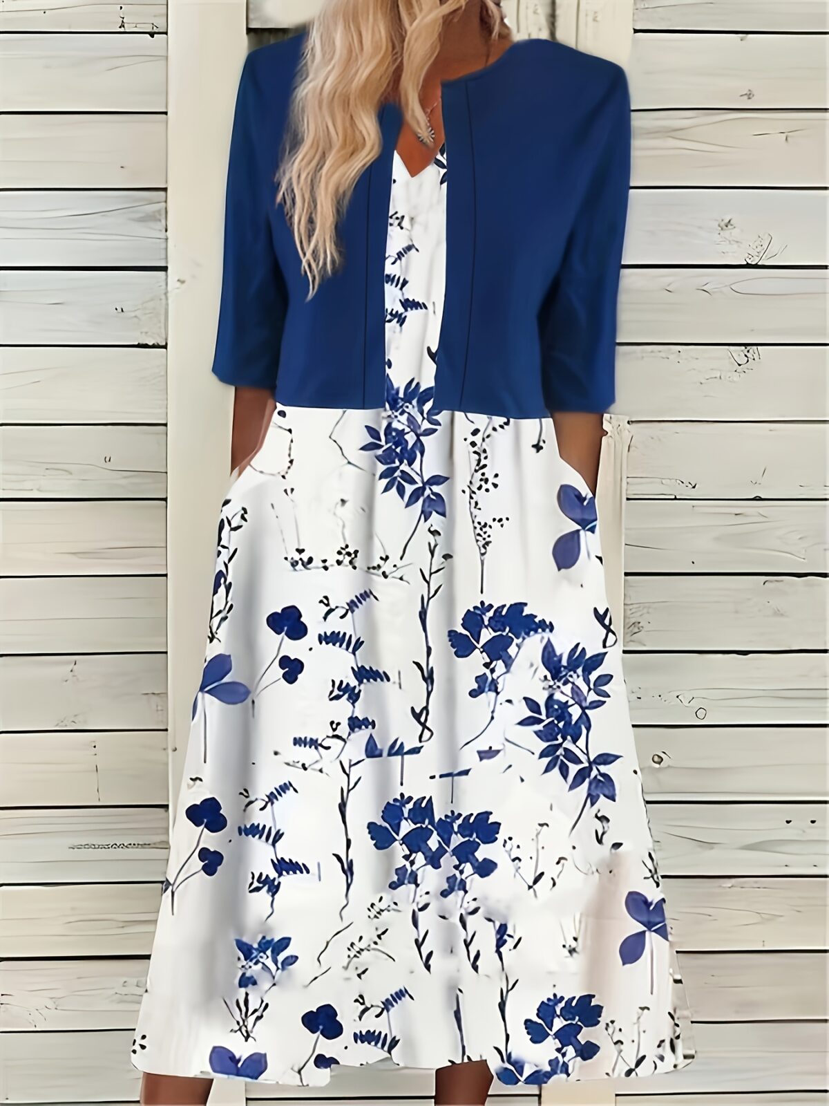 Effortlessly chic Azure Bloom floral print dress from Newness perfect for springsummer
