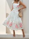 Effortlessly chic womens Summer Solstice floral print maxi dress perfect for summer vacations and beyond