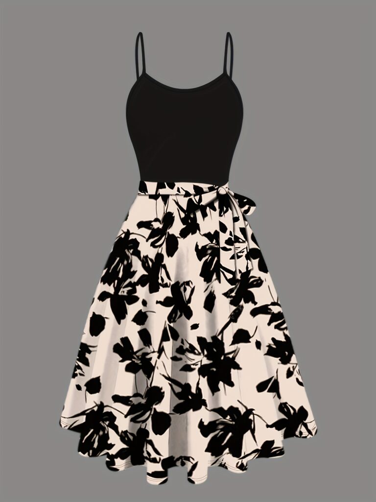 Embrace timeless elegance in the Newness Vienna Bloom Floral Print Dress. This chic two-piece set features a delicate floral print, perfect for any occasion.
