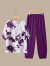 Effortlessly chic Botanical Breeze Floral Print Two Piece Set from Newness crafted from soft polyester Perfect for any occasion