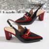 Newness Gala Rhinestone Mary Jane Heels in a chic color block design perfect for any occasion
