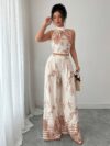 Effortlessly chic Casablanca Printed Resort Set from Newness perfect for your next getaway This two piece set features a vibrant print and relaxed fit