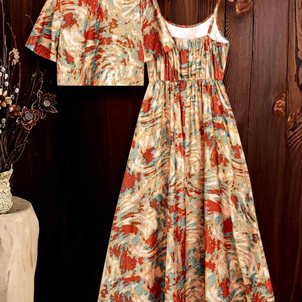 Effortlessly chic Casablanca Floral Print Dress Set by Newness perfect for spring and fall Features a beautiful floral print