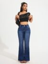 Newness Sculpt  Shine Stretch Skinny Jeans Flattering fit all day comfort Showcasing the jeans on a model
