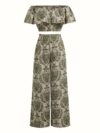 Effortlessly chic Casablanca Printed Two Piece Set in a vibrant print perfect for summer Features a stylish top and coordinating bottom