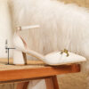 Newness Cairo Beige Block Heel Pumps Chic beige pumps with a comfortable block heel perfect for any occasion