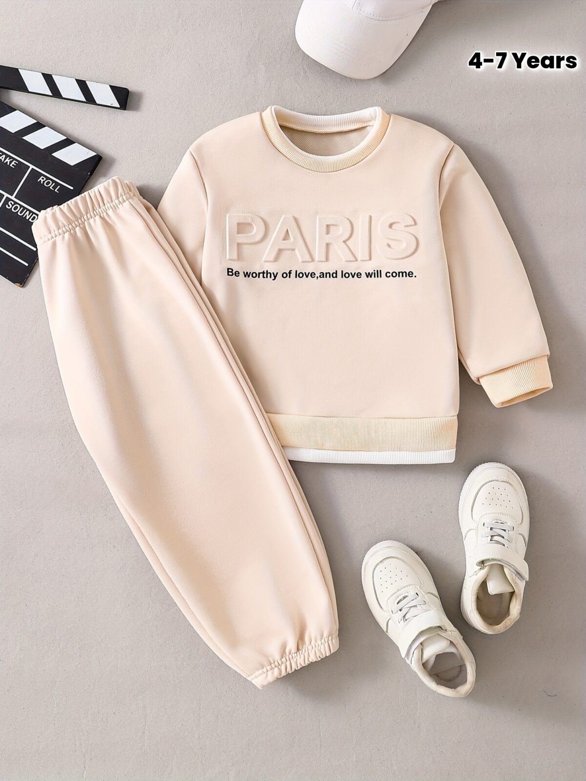 Stylish boys cozy cargo outfit set perfect for fall adventures Features a comfortable sweatshirt and matching cargo sweatpants in trendy colors Ideal for boys aged 12 and under