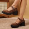 Newness City Chic Buckle Strap Heels Elevate your look with these stylish and comfortable heels perfect for any occasion