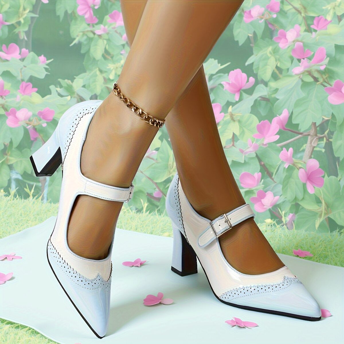 Newness Azure Breeze Light Blue Mary Janes Chic light blue mary jane heels perfect for any occasion