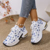 Stylish Newness Chic Riviera Polka Dot Sneakers lightweight and breathable perfect for all seasons