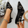 Newness Celestial Bloom Floral Stiletto Heels Chic floral stiletto heels comfortable and perfect for any occasion