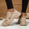 Newness Stardust City Glitter Chunky Sneakers Breathable mesh upper chunky EVA sole and eye catching glitter detail