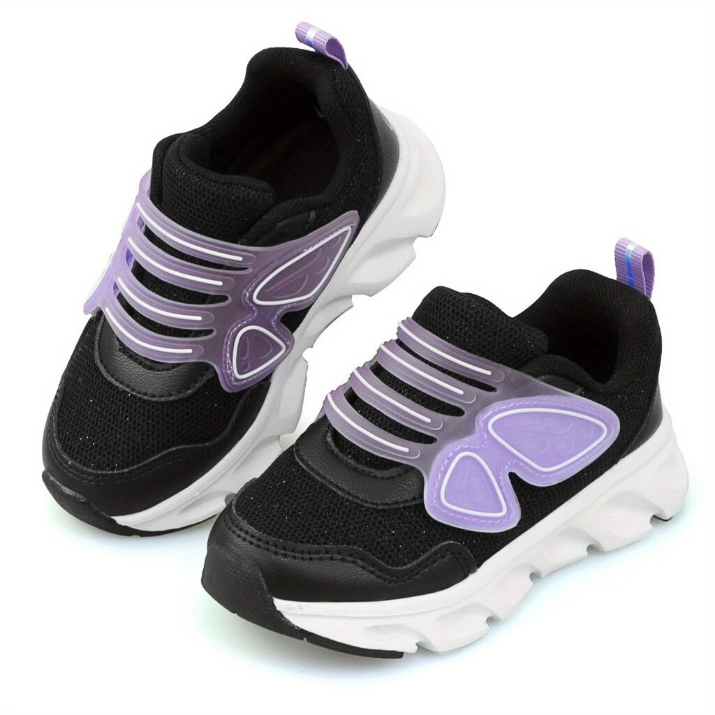Whimsical Walker Girls Breathable Sneakers in playful cartoon pattern, showcasing non-slip soles and breathable fabric. Perfect for active kids.