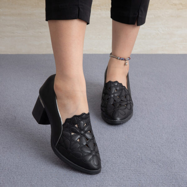 Newness Chelsea Floral Cutout Loafers Womens breathable floral loafers with cutout detailing perfect for any occasion