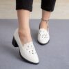 Newness Chelsea Floral Cutout Loafers Womens breathable floral loafers with cutout detailing perfect for any occasion