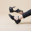 Womens platform Mary Jane shoes with adjustable buckle strap round toe and soft synthetic material