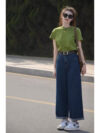 Newness Effortless Chic High Waisted Wide Leg Jeans in a flattering light wash showcasing the perfect wide leg and high waist