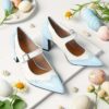 Newness Azure Breeze Light Blue Mary Janes Chic light blue mary jane heels perfect for any occasion