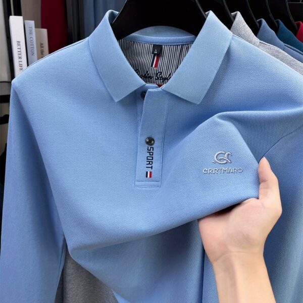 Model wearing the Desert Bloom Men's Stretch Casual T-Shirt, showcasing its comfortable fit and modern design.