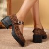 Newness City Chic Buckle Strap Heels Elevate your look with these stylish and comfortable heels perfect for any occasion