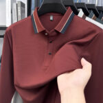 Newness Executive Collection Mens Black Long Sleeve Shirt Classic collar with contrast trim comfortable and durable fit perfect for both casual and formal occasions