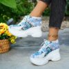 Newness Celestial Butterfly Print Sneakers Trendy comfortable sneakers featuring a celestial butterfly print Perfect for any occasion