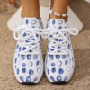 Stylish Newness Chic Riviera Polka Dot Sneakers lightweight and breathable perfect for all seasons