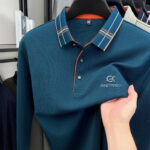 Mens Autumn Style Embroidered Long Sleeve Shirt in a wrinkle free luxurious fabric blend Perfect for any occasion