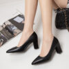 Newness Milan Pointed Toe Pumps in classic black showcasing their elegant silhouette and comfortable design Perfect for work or a night out
